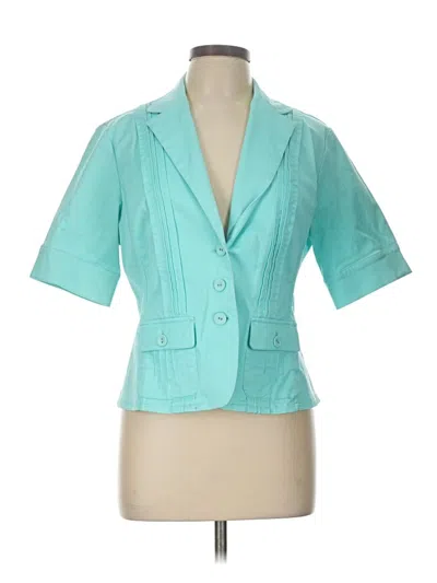 Pre-owned Coldwater Creek Blazer Jacket In Blue