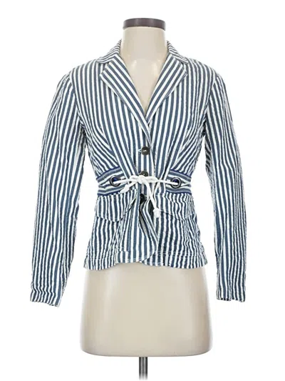 Pre-owned Coldwater Creek Blazer Jacket In Blue