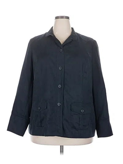 Pre-owned Coldwater Creek Blazer Jacket In Blue