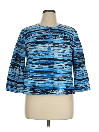Pre-owned Coldwater Creek Blazer Jacket In Blue