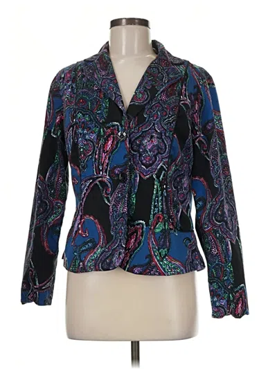 Pre-owned Coldwater Creek Blazer Jacket In Blue