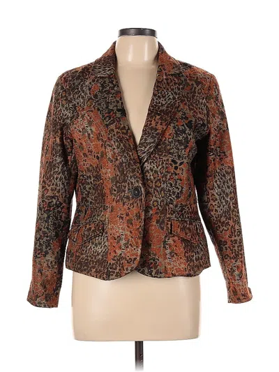 Pre-owned Coldwater Creek Blazer Jacket In Brown