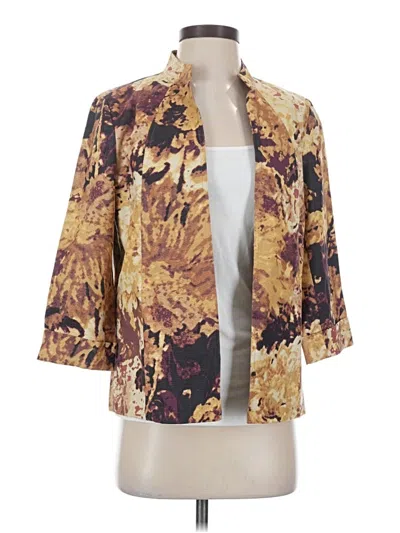 Coldwater Creek Blazer Jacket In Brown