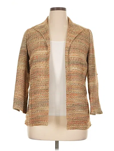 Pre-owned Coldwater Creek Blazer Jacket In Brown