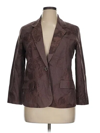 Pre-owned Coldwater Creek Blazer Jacket In Brown