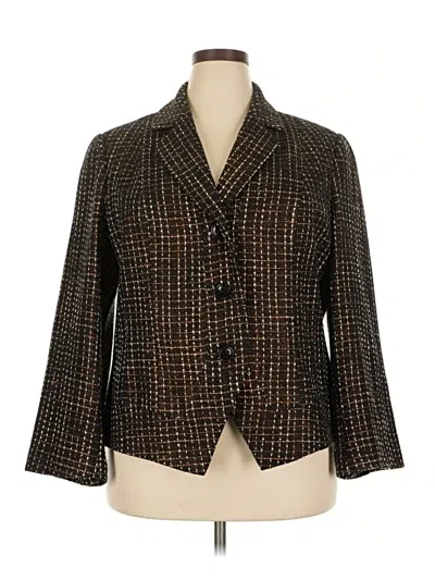 Pre-owned Coldwater Creek Blazer Jacket In Brown