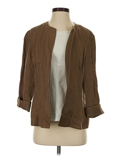 Pre-owned Coldwater Creek Blazer Jacket In Brown