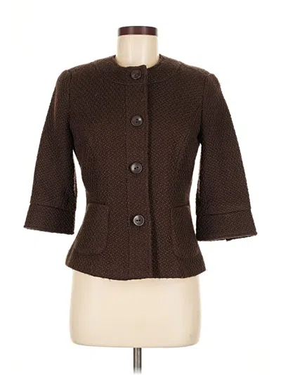 Pre-owned Coldwater Creek Blazer Jacket In Brown
