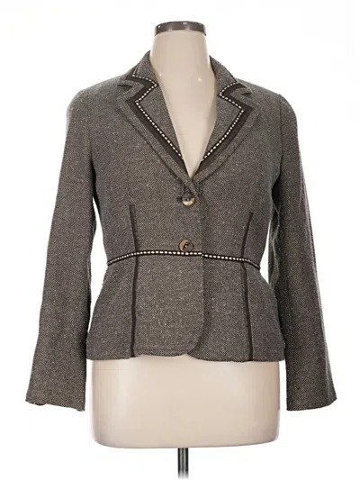 Pre-owned Coldwater Creek Blazer Jacket In Brown