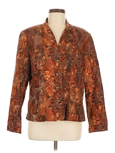 Pre-owned Coldwater Creek Blazer Jacket In Brown