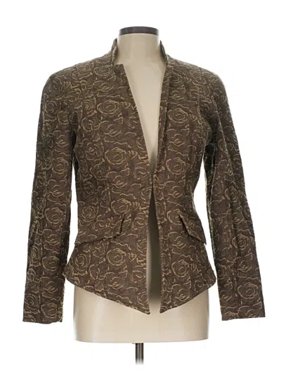 Pre-owned Coldwater Creek Blazer Jacket In Brown
