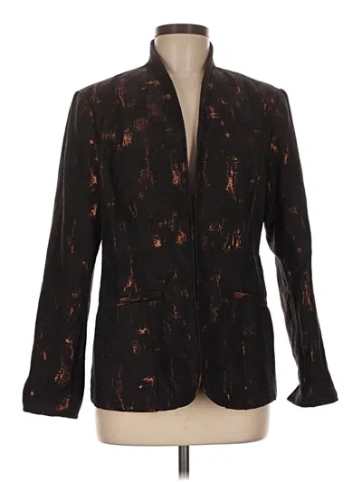 Pre-owned Coldwater Creek Blazer Jacket In Brown