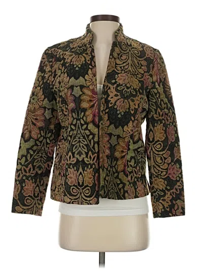 Pre-owned Coldwater Creek Blazer Jacket In Gold
