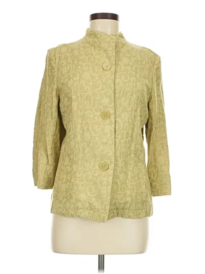 Pre-owned Coldwater Creek Blazer Jacket In Gold