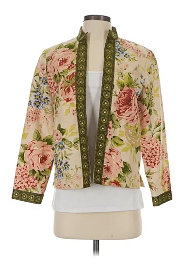 Pre-owned Coldwater Creek Blazer Jacket In Gold