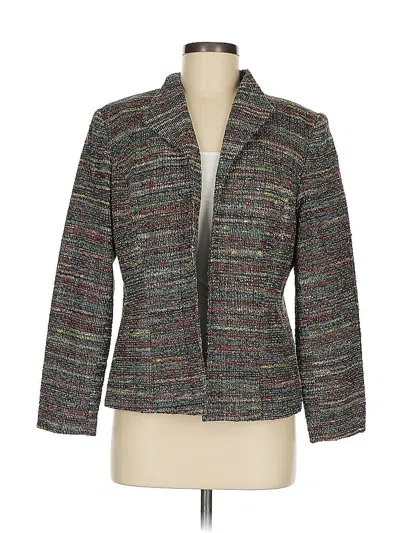 Pre-owned Coldwater Creek Blazer Jacket In Gray