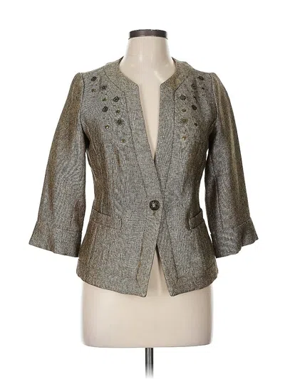 Pre-owned Coldwater Creek Blazer Jacket In Gray