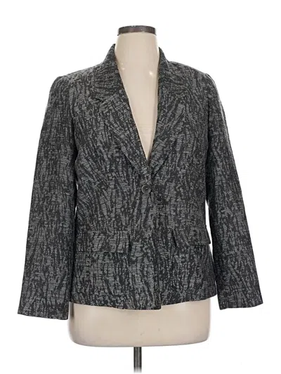 Pre-owned Coldwater Creek Blazer Jacket In Gray
