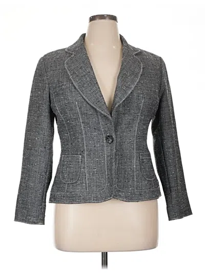 Pre-owned Coldwater Creek Blazer Jacket In Gray