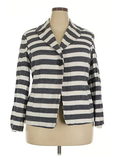 Pre-owned Coldwater Creek Blazer Jacket In Gray