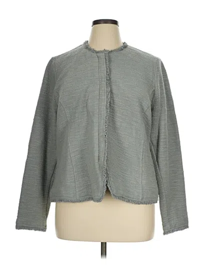 Pre-owned Coldwater Creek Blazer Jacket In Gray
