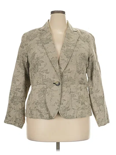 Pre-owned Coldwater Creek Blazer Jacket In Gray