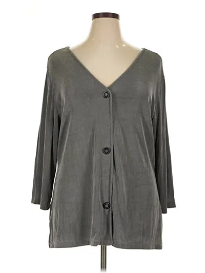 Pre-owned Coldwater Creek Blazer Jacket In Gray