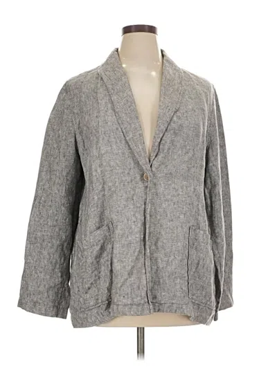 Pre-owned Coldwater Creek Blazer Jacket In Gray