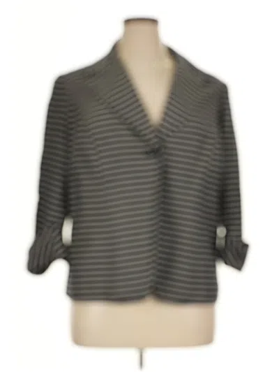 Coldwater Creek Blazer Jacket In Gray