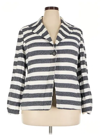 Pre-owned Coldwater Creek Blazer Jacket In Gray