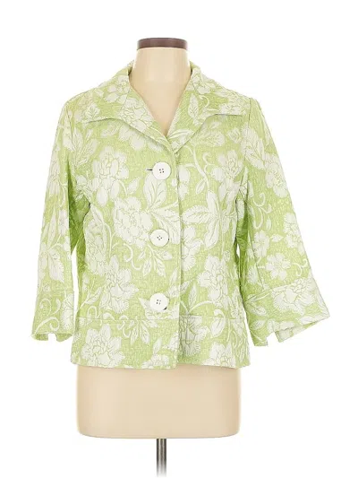 Pre-owned Coldwater Creek Blazer Jacket In Green