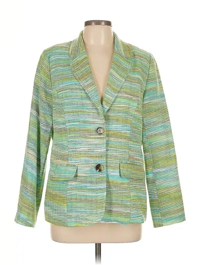 Pre-owned Coldwater Creek Blazer Jacket In Green