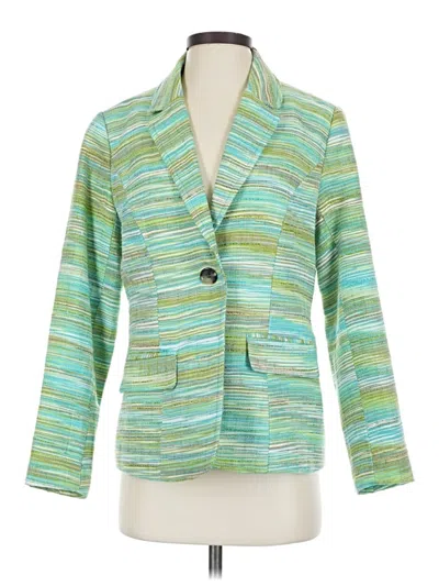 Pre-owned Coldwater Creek Blazer Jacket In Green