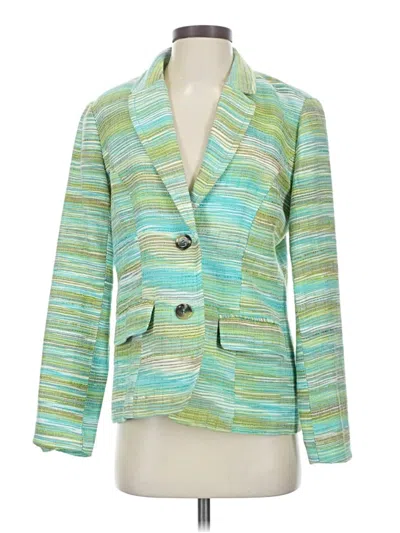 Pre-owned Coldwater Creek Blazer Jacket In Green