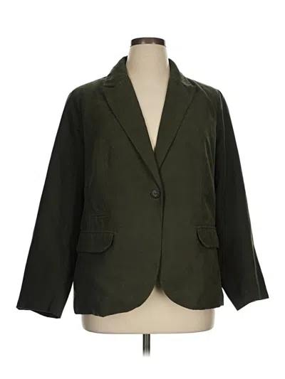 Pre-owned Coldwater Creek Blazer Jacket In Green