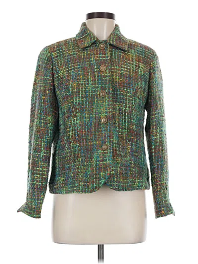Pre-owned Coldwater Creek Blazer Jacket In Green