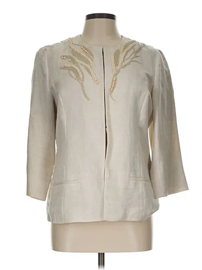Pre-owned Coldwater Creek Blazer Jacket In Ivory