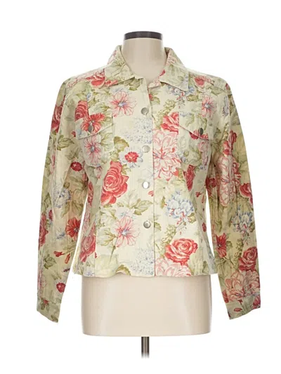 Pre-owned Coldwater Creek Blazer Jacket In Ivory