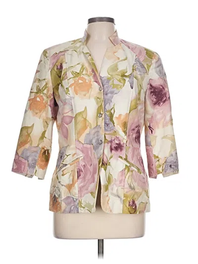 Pre-owned Coldwater Creek Blazer Jacket In Ivory