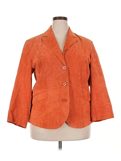 Pre-owned Coldwater Creek Blazer Jacket In Orange