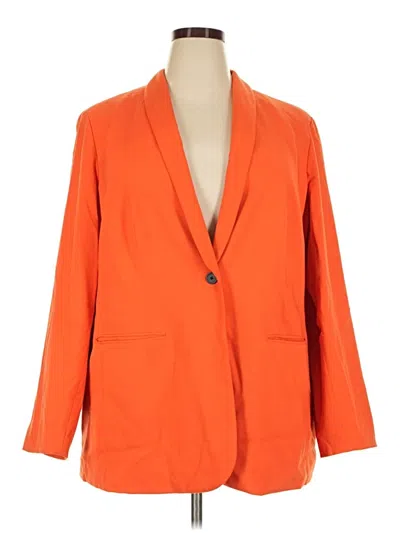 Pre-owned Coldwater Creek Blazer Jacket In Orange