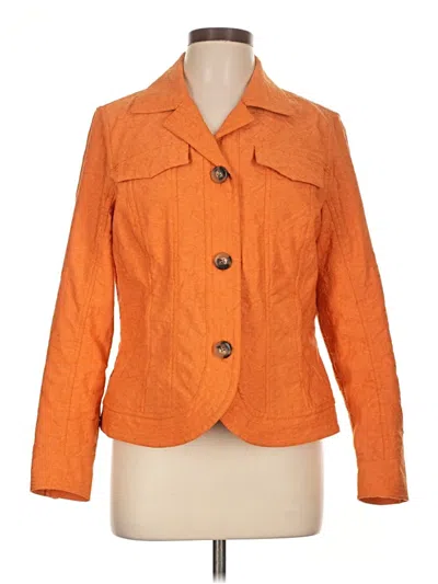 Pre-owned Coldwater Creek Blazer Jacket In Orange