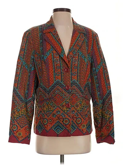 Pre-owned Coldwater Creek Blazer Jacket In Orange