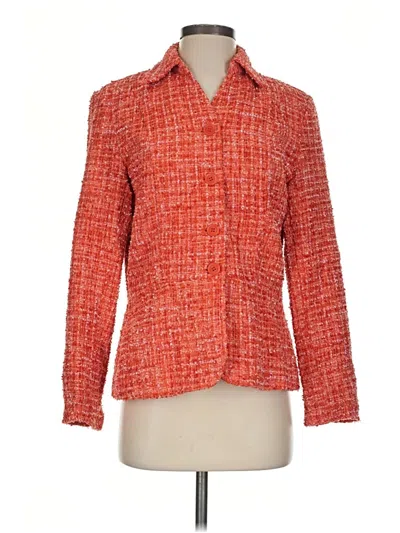 Pre-owned Coldwater Creek Blazer Jacket In Orange