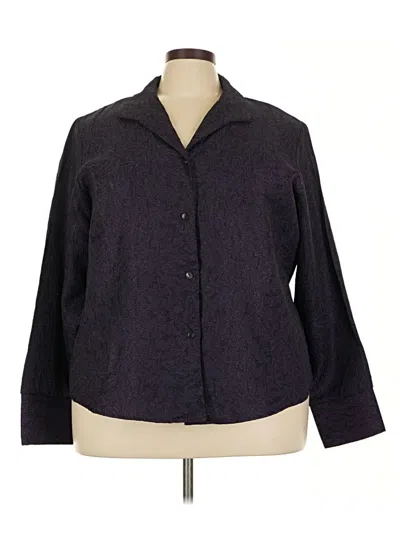 Pre-owned Coldwater Creek Blazer Jacket In Purple