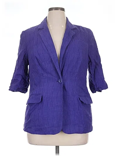 Pre-owned Coldwater Creek Blazer Jacket In Purple