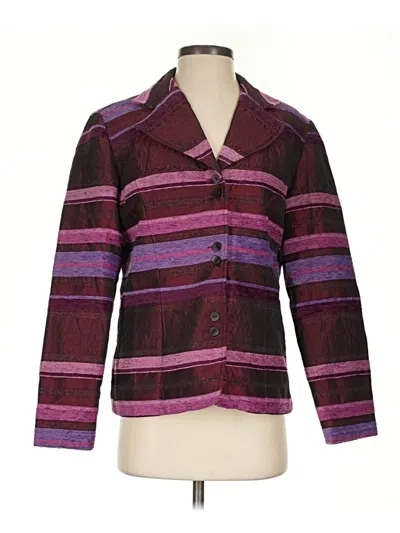 Pre-owned Coldwater Creek Blazer Jacket In Purple
