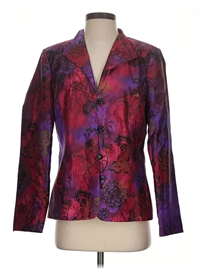 Pre-owned Coldwater Creek Blazer Jacket In Purple