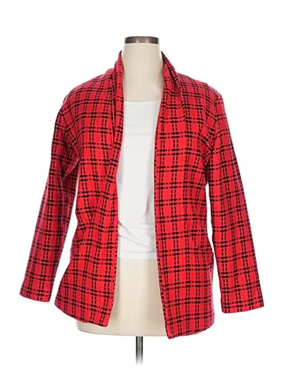 Pre-owned Coldwater Creek Blazer Jacket In Red