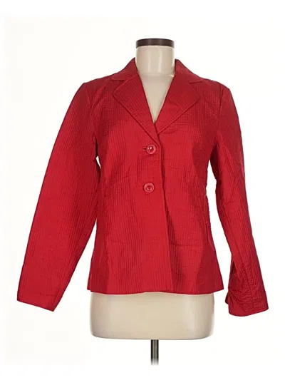 Pre-owned Coldwater Creek Blazer Jacket In Red